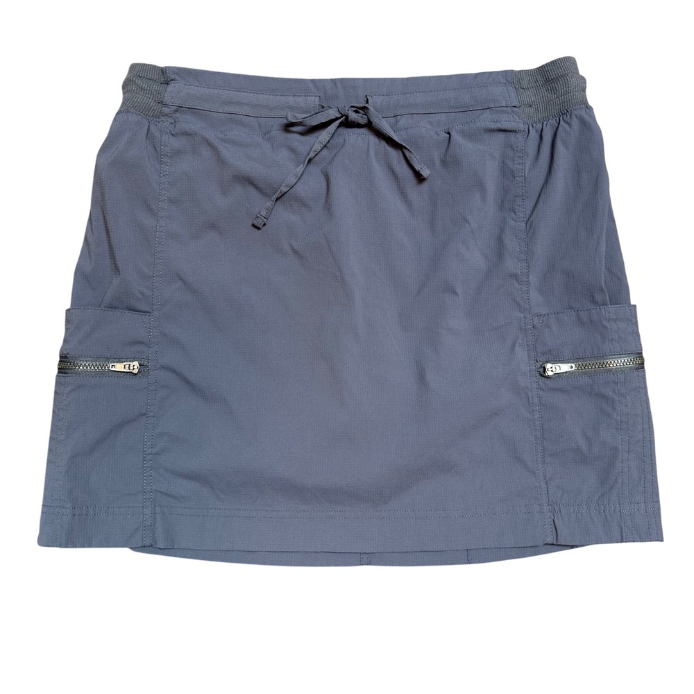 Te Verde Womens Gray Athletic Cargo Skort Mesh Liner Pockets Size M Hiking